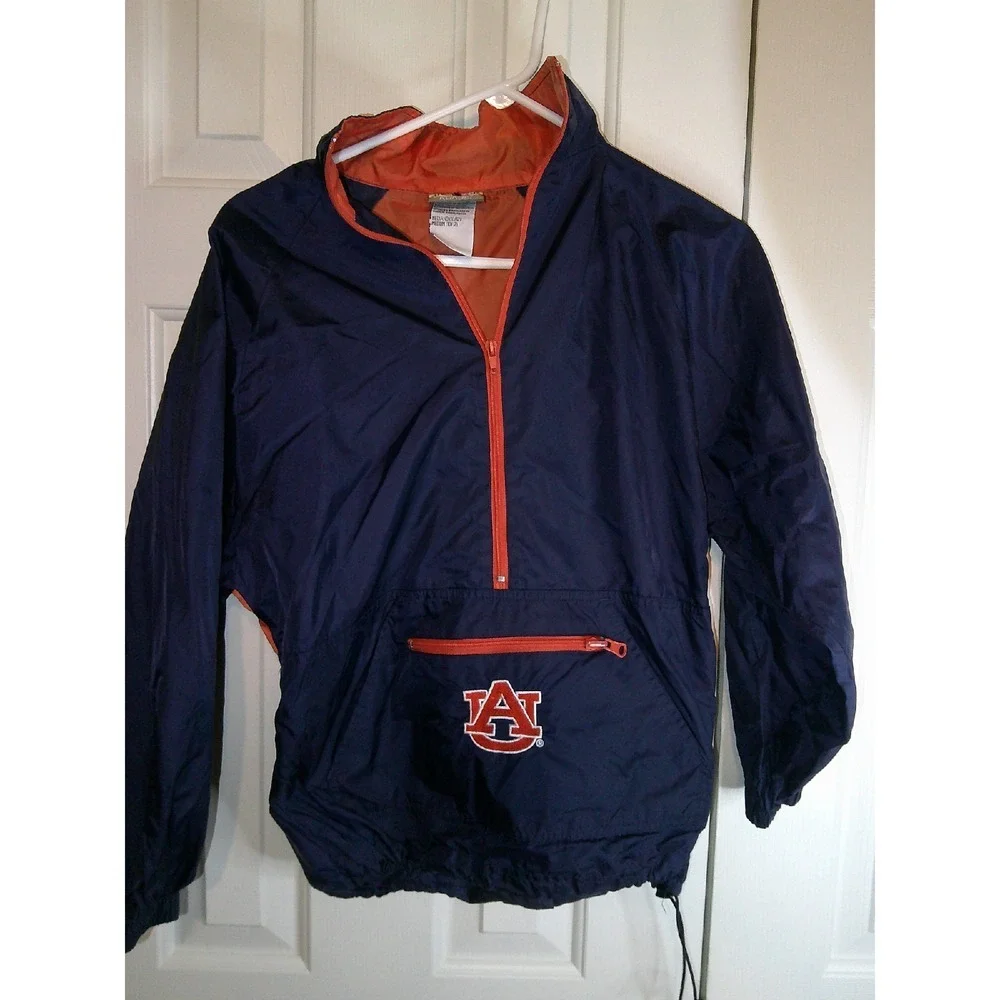 Heisman Reebok Auburn Tigers Pullover Windbreaker Jacket Kids‎ Medium